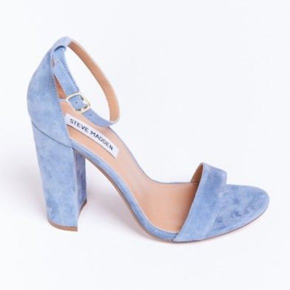 Steve Madden Shoes - *Steve Madden Ankle Strap Block Heel Suede Sandals